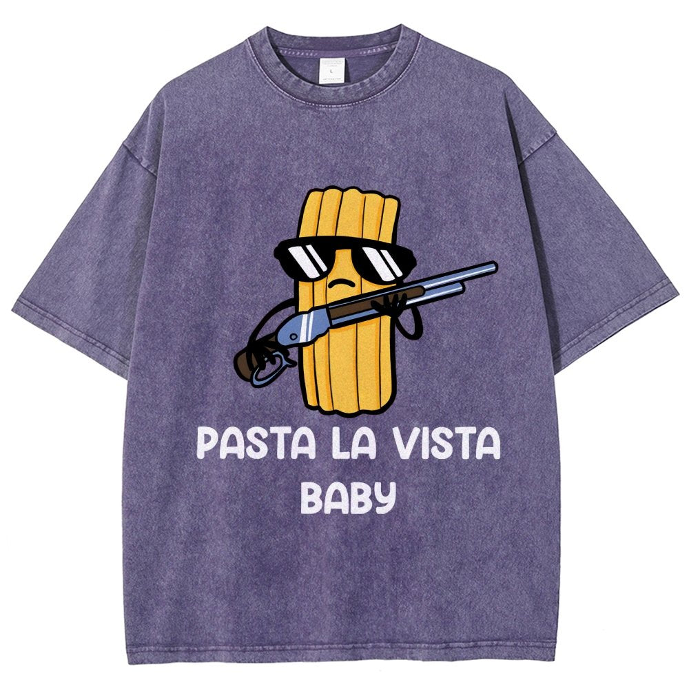 Pasta la Vista Baby Vintage Distressed T-shirt