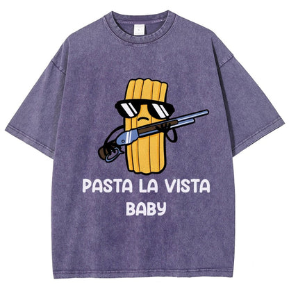 Pasta la Vista Baby Vintage Distressed T-shirt