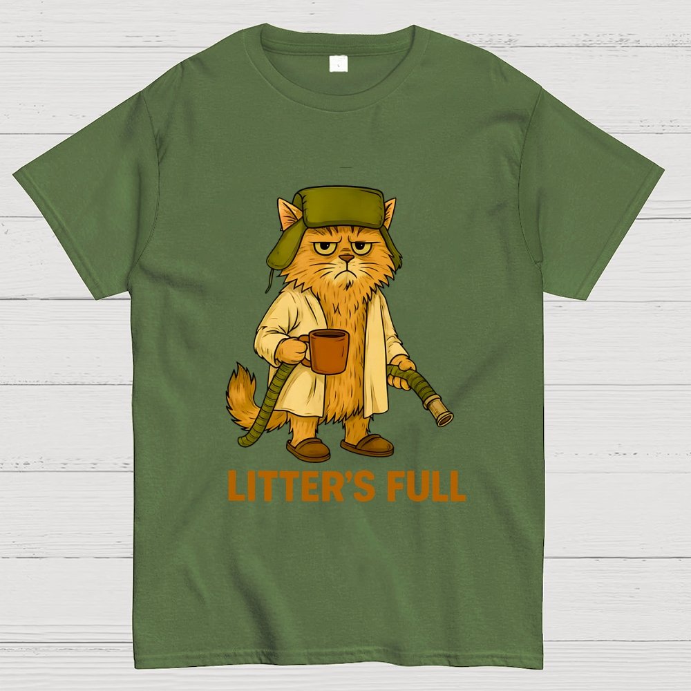 Litter’s Full Cat Geek T-Shirt