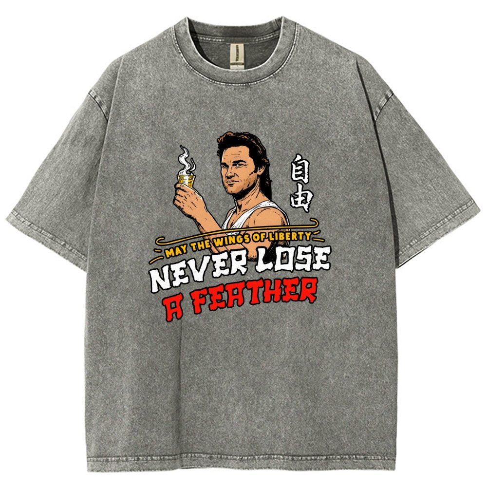 May the Wings of Liberty Never Lose a Feather Vintage Distressed T-shirt