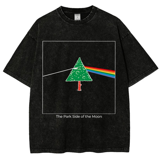 The Park Side of the Moon Vintage Distressed T-shirt