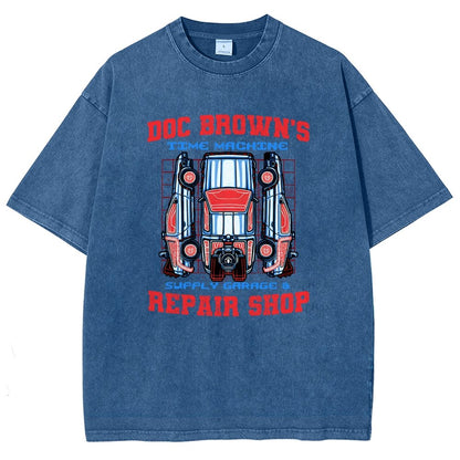 Time Machine Repair Shop Vintage Distressed T-shirt