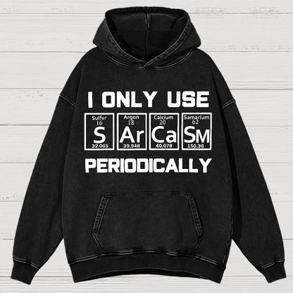 Sarcasm Periodic Table Element Shirt Weird Science Joke Vintage Distressed Hoodie