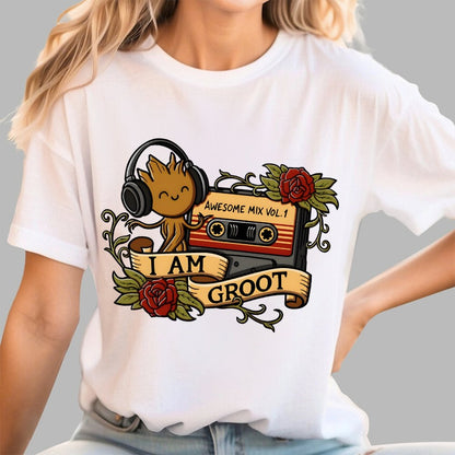 Awesome Mix Tape Tattoo Geek T-Shirt