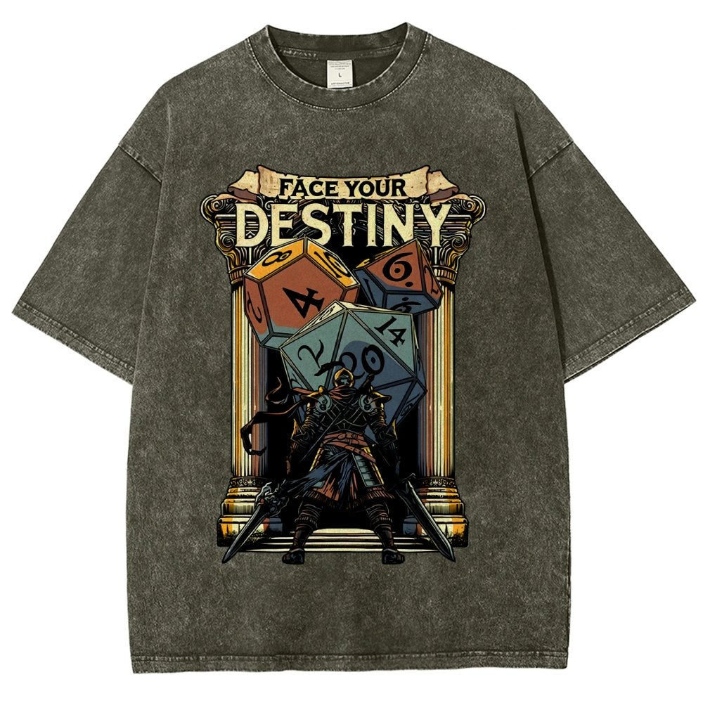 Face your destiny Vintage Distressed T-shirt