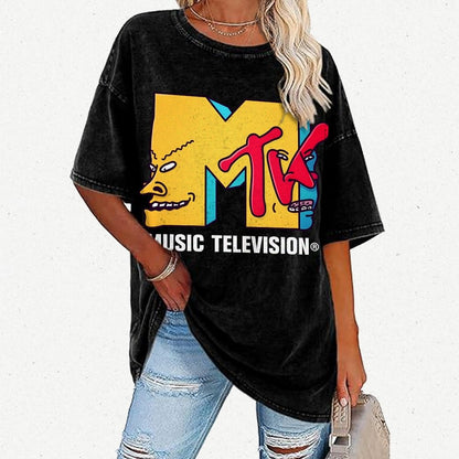 Music Television Vintage Distressed T-shirt