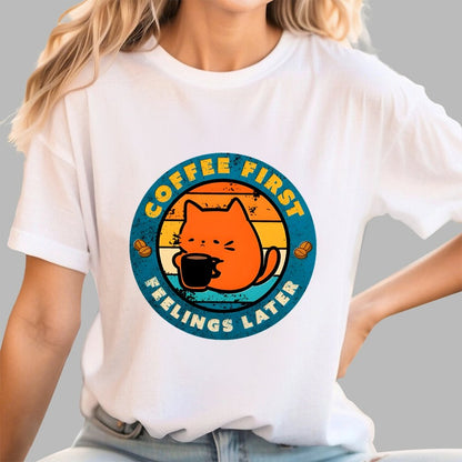Coffee And Then Feelings Geek T-Shirt