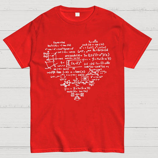 Math Heart, Valentine's Day Nerd Geek T-Shirt