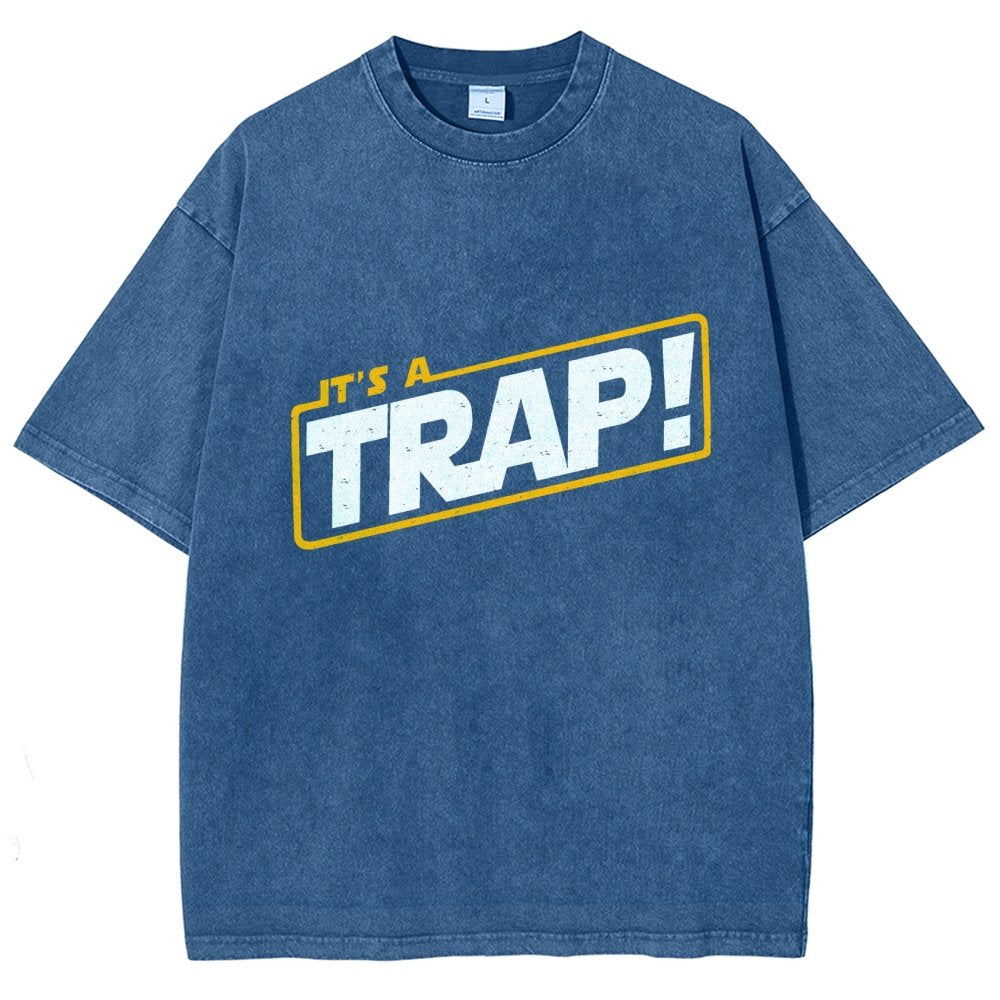 It's A Trap Vintage Distressed T-shirt