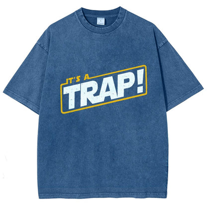 It's A Trap Vintage Distressed T-shirt