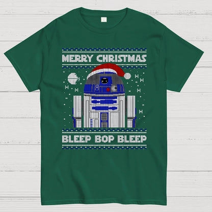 Bleep Bop Bleep Xmas Geek T-Shirt