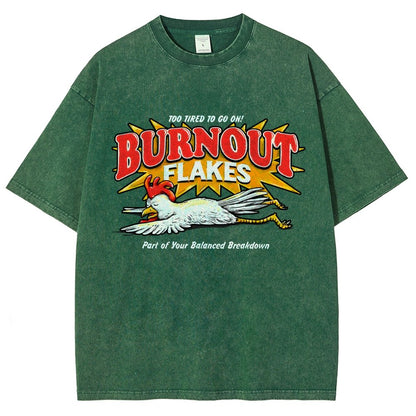 Burnout Flakes Vintage Distressed T-shirt