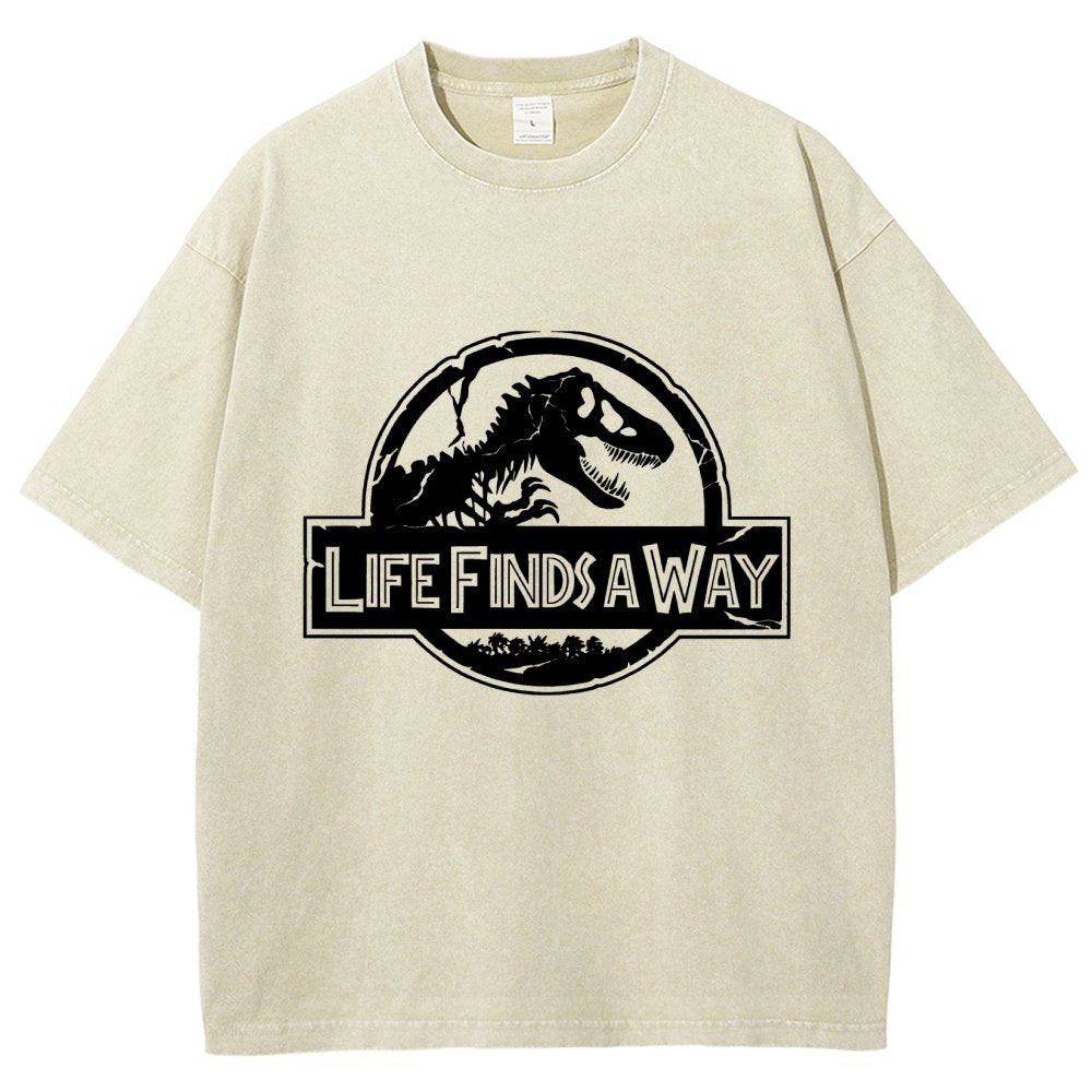 Life Finds A Way Vintage Distressed T-shirt