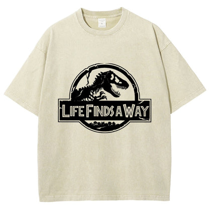 Life Finds A Way Vintage Distressed T-shirt