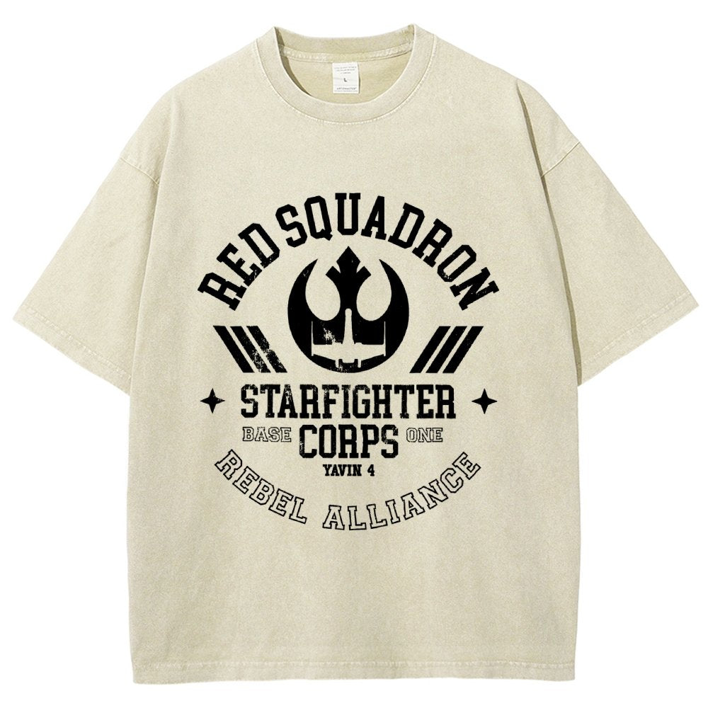 Red Star Squadron Base One Vintage Distressed T-shirt