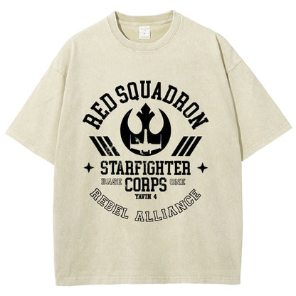 Red Star Squadron Base One Vintage Distressed T-shirt
