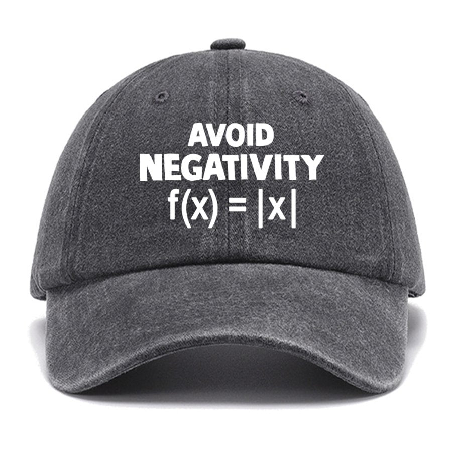 Avoid Negativity, Absolute Value Geeky Cotton Hat