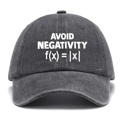 Avoid Negativity, Absolute Value Geeky Cotton Hat