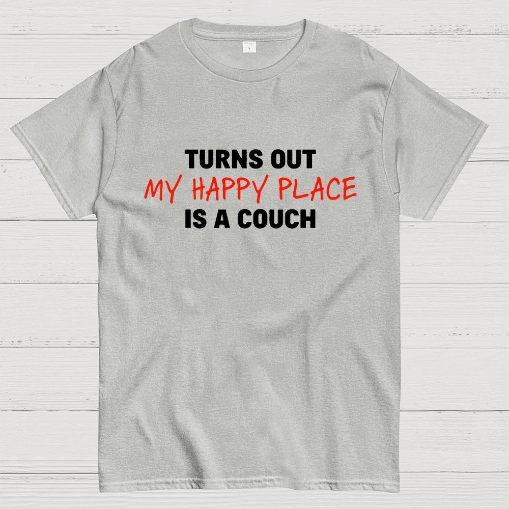 My Happy Place Is A Couch Geek T-Shirt