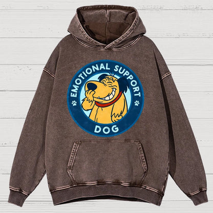 Dog Support Or Not? Vintage Distressed Hoodie