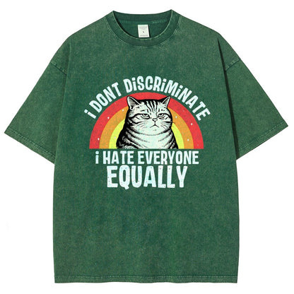 I Hate Everyone Equally Vintage Distressed T-shirt