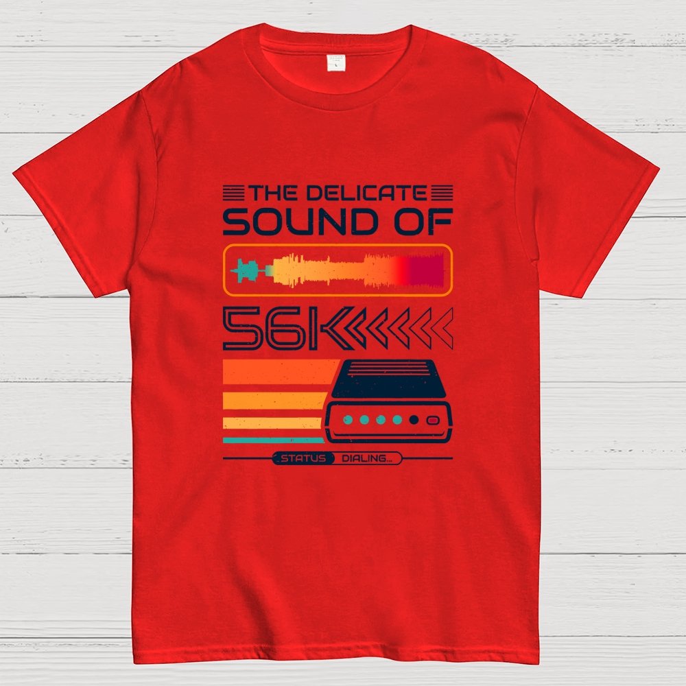 Delicate Sound of 56K Retro Modem Geek T-Shirt