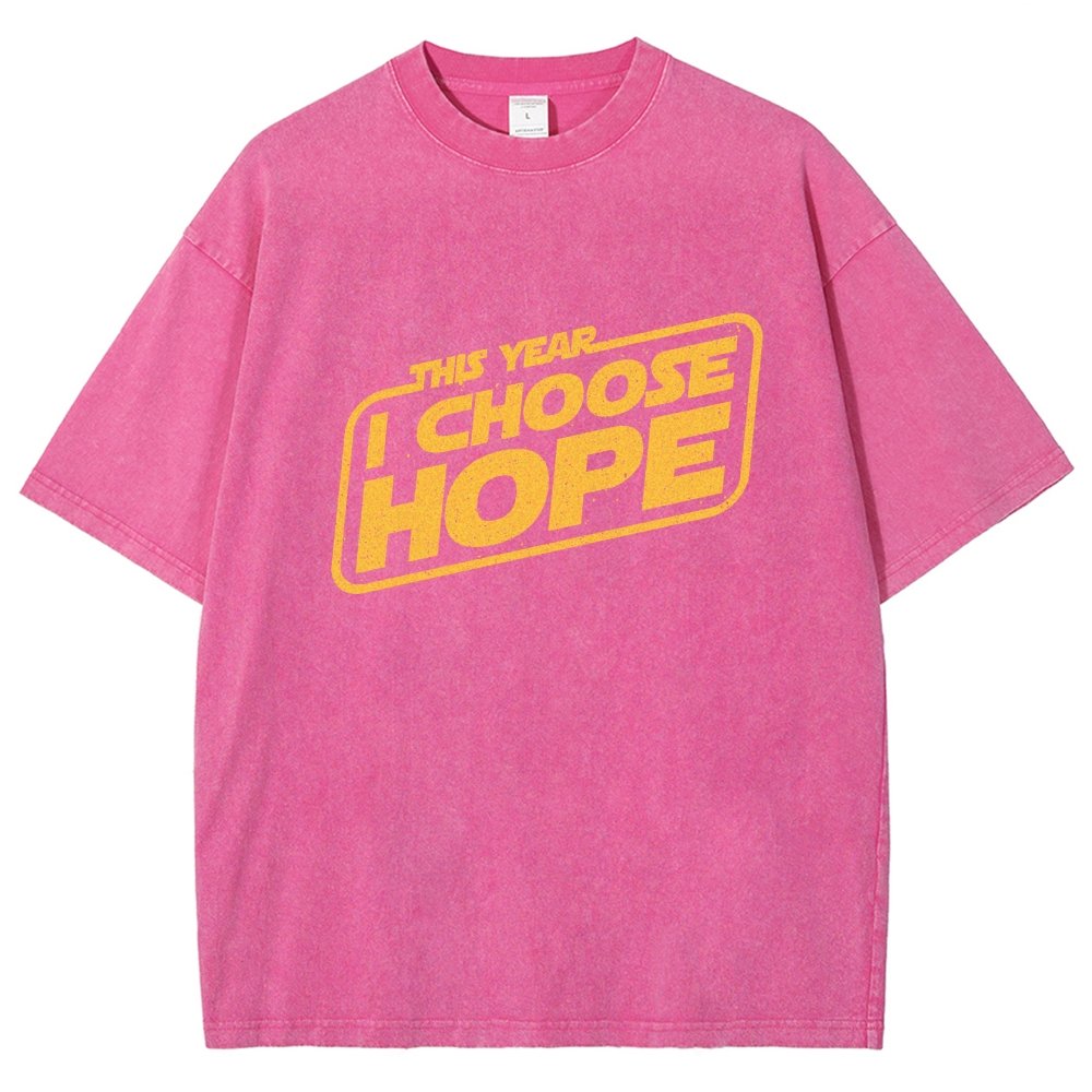 I Choose Hope Vintage Distressed T-shirt