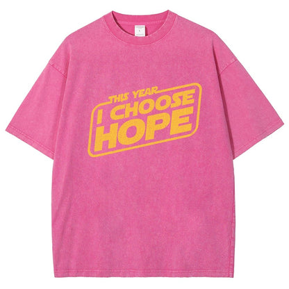 I Choose Hope Vintage Distressed T-shirt