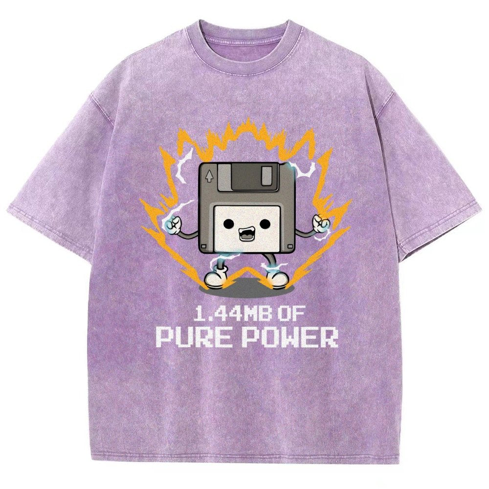 1.44mb of pure power Vintage Distressed T-shirt