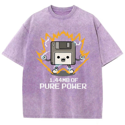 1.44mb of pure power Vintage Distressed T-shirt