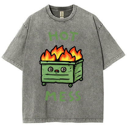 Hot Mess Vintage Distressed T-shirt