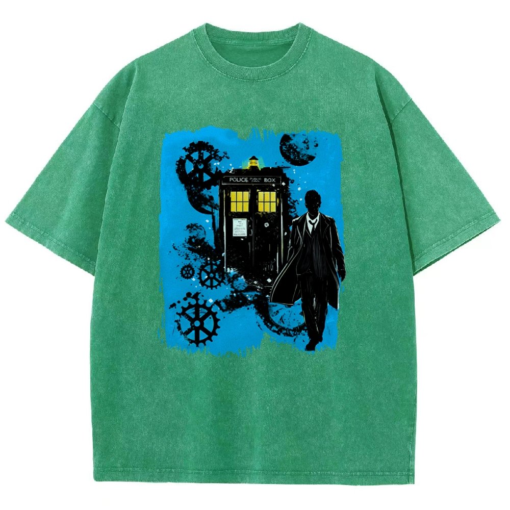 The Explorer And The Time Machine Vintage Distressed T-shirt