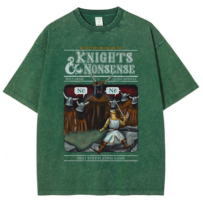 Knights & Nonsense Vintage Distressed T-shirt