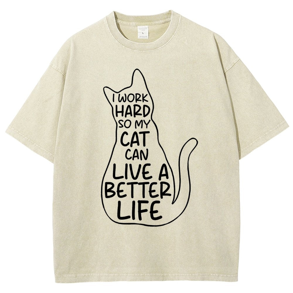 Work hard Vintage Distressed T-shirt