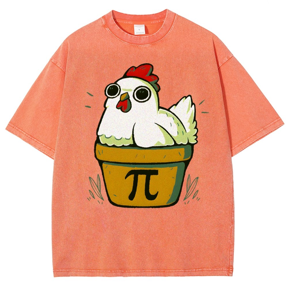 Chicken-Pot-Pie-Math Nerd Vintage Distressed T-shirt