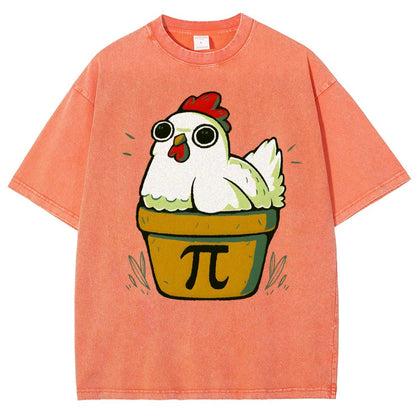 Chicken-Pot-Pie-Math Nerd Vintage Distressed T-shirt