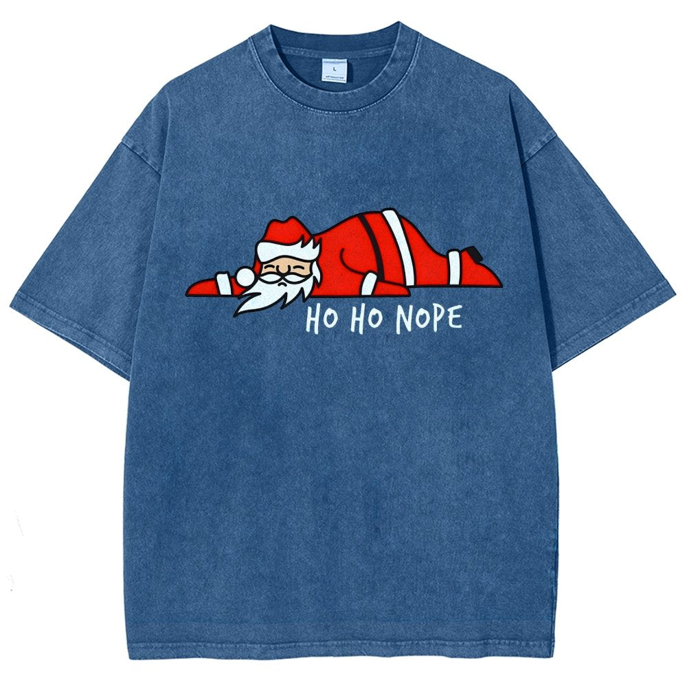 Ho Ho Nope Vintage Distressed T-shirt