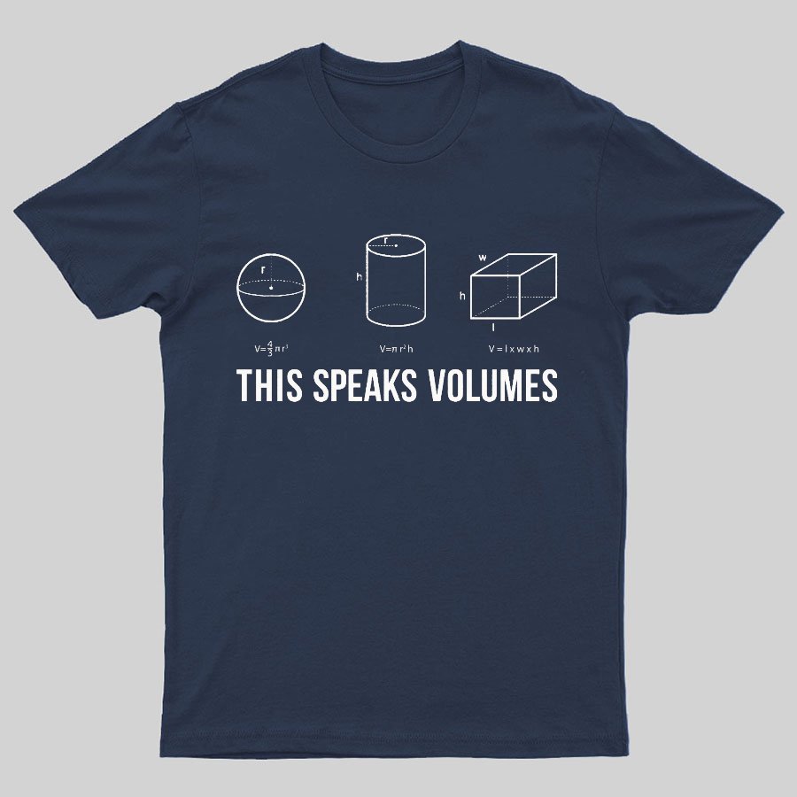 This Speaks Volumes Geeky T-Shirt