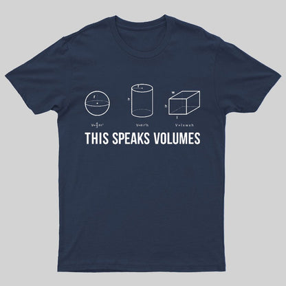 This Speaks Volumes Geeky T-Shirt