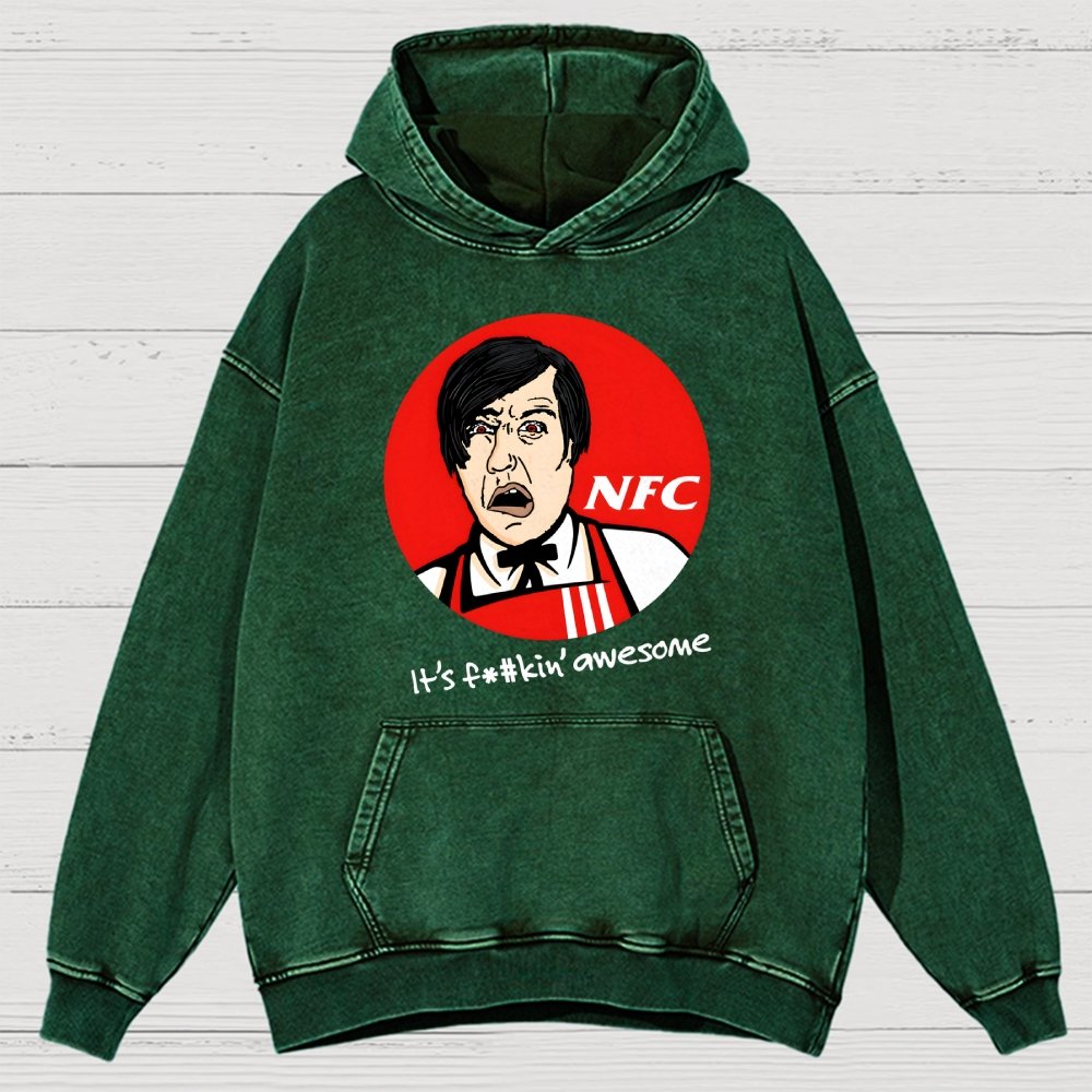 Not Fried Chicken Vintage Distressed Hoodie