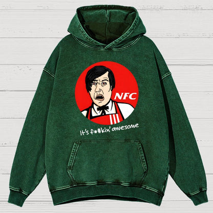 Not Fried Chicken Vintage Distressed Hoodie