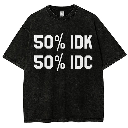 50% I Don't Care Vintage Distressed T-shirt