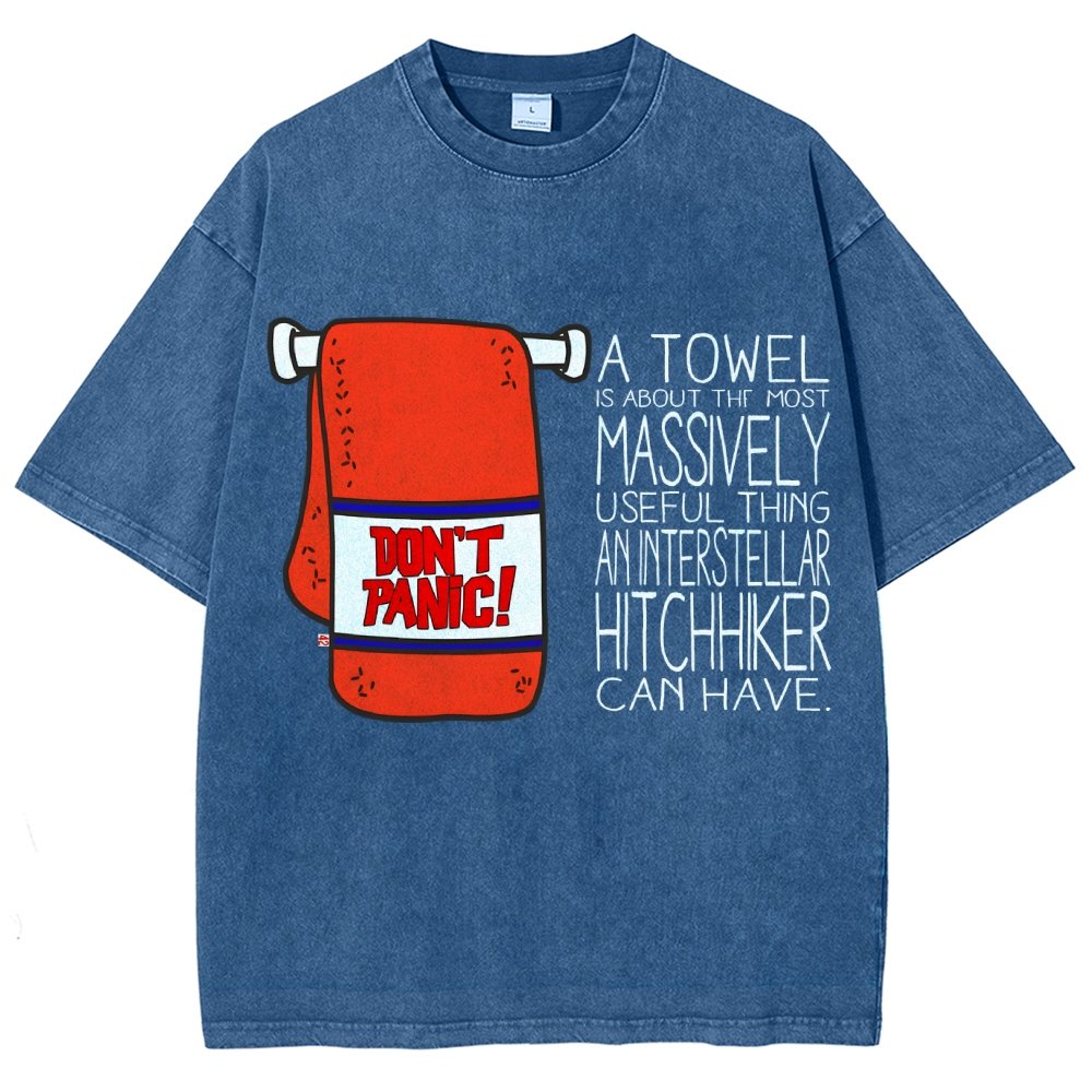 Don't Panic Vintage Distressed T-shirt