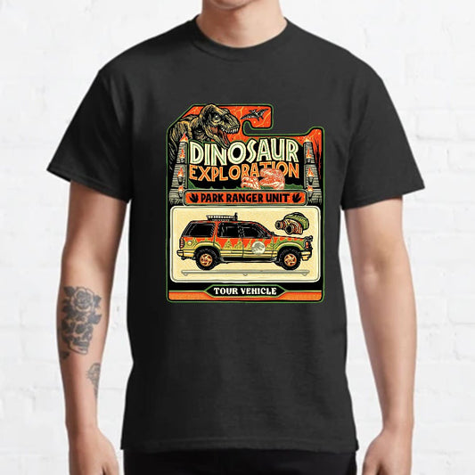 Dinosaur Exploration Vehicle Geeky T-Shirt