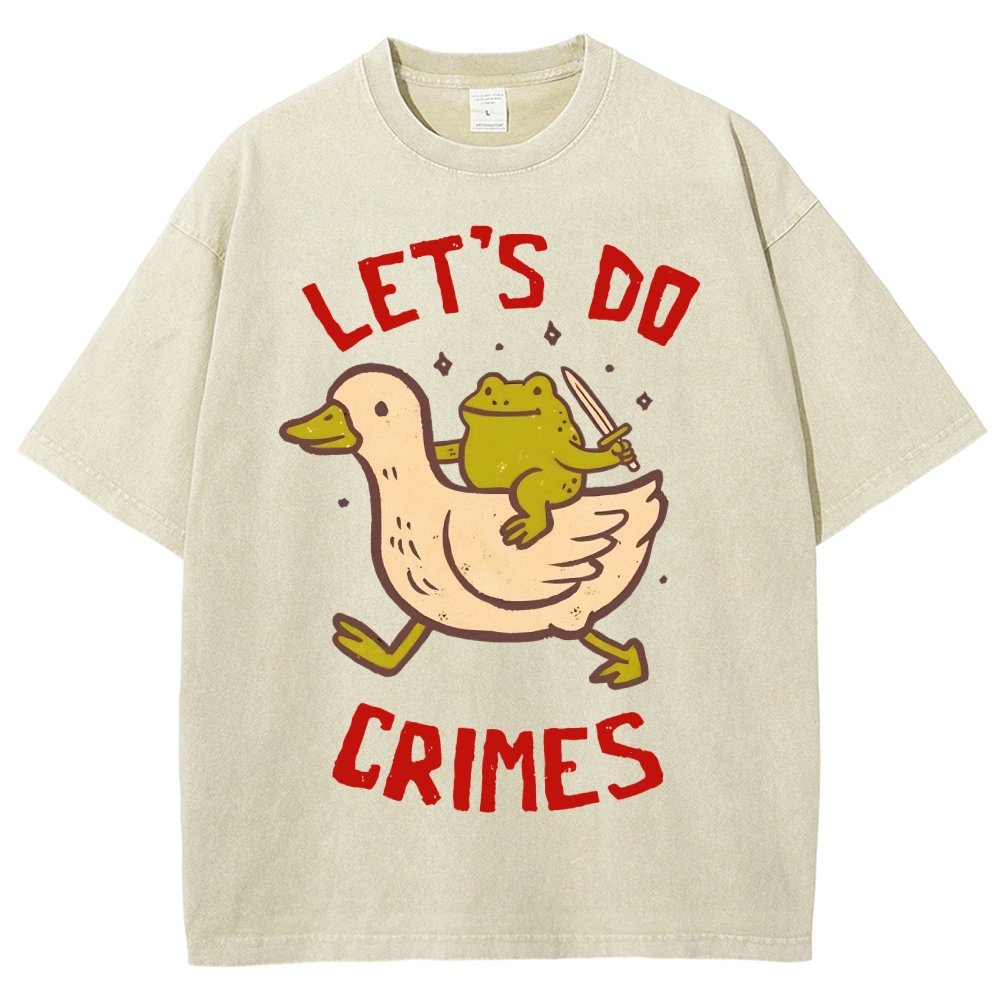 Let's do Crimes Vintage Distressed T-shirt
