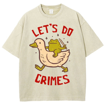 Let's do Crimes Vintage Distressed T-shirt