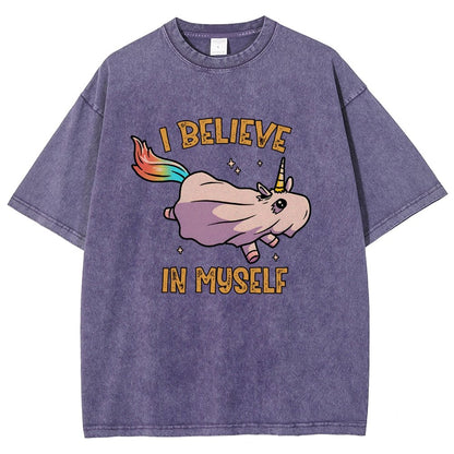 I Believe In Myself Vintage Distressed T-shirt