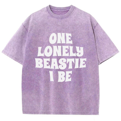 One Lonely Beastie I Be Vintage Distressed T-shirt