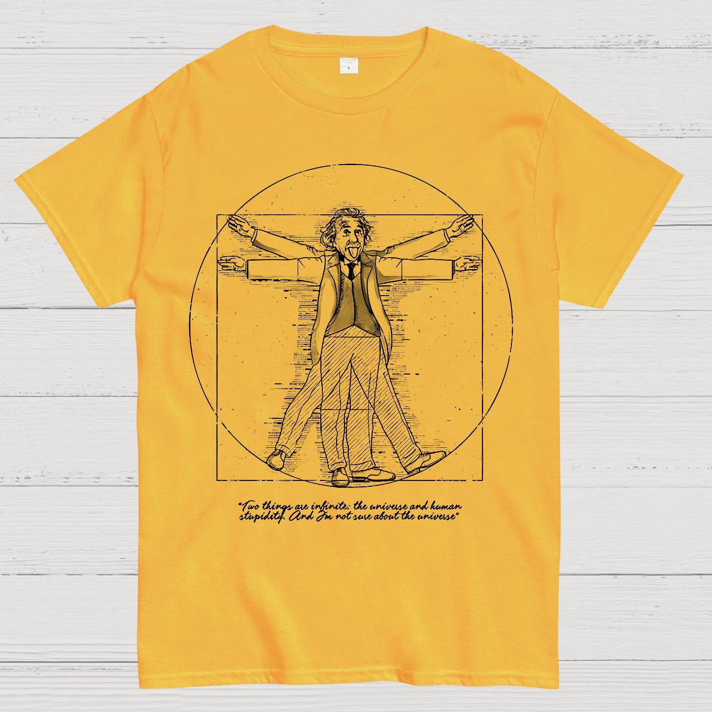 Vitruvian Genius Geek T-Shirt