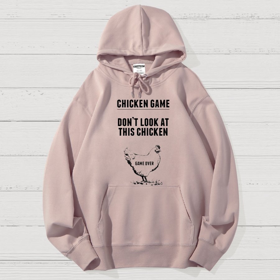 Chicken Game Nerd Geek Cotton Hoodie